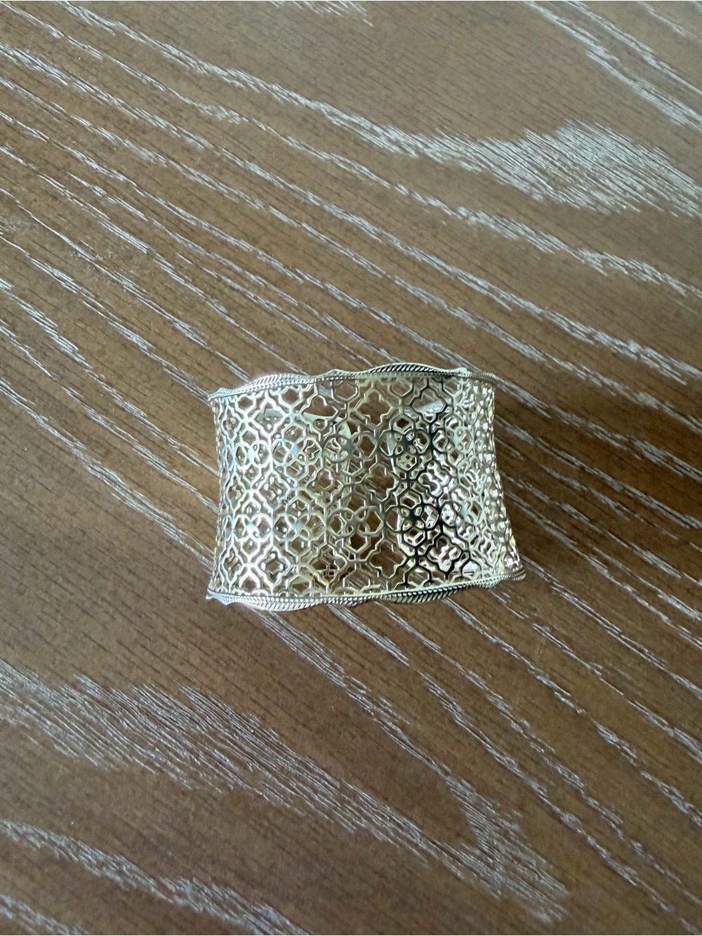 Kendra Scott Gold Filigree Wide Cuff Bracelet